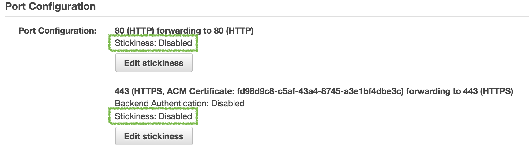 AWS Load Balancer Stickiness 設定